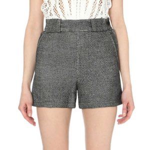Maje Izia cotton and linen-blend short (size 34)